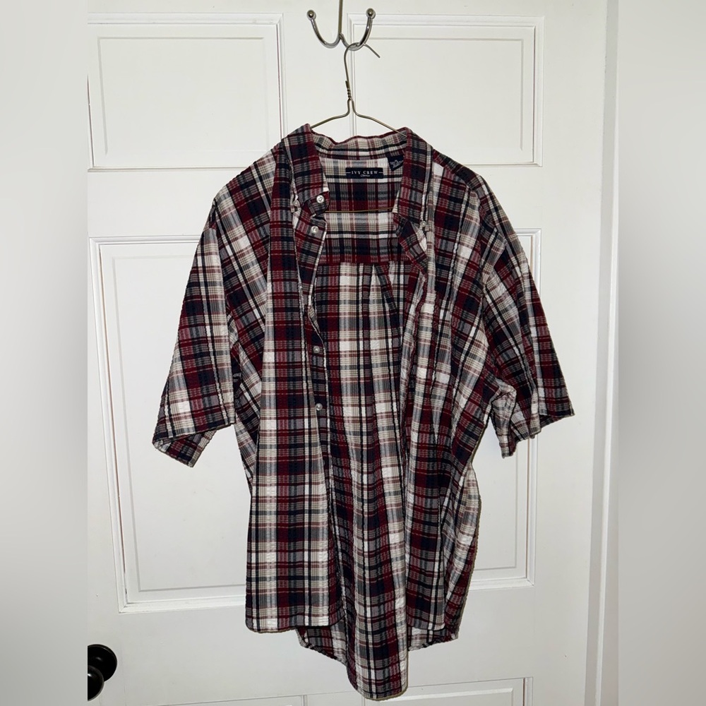 Men's Plaid Button-Down Shirt